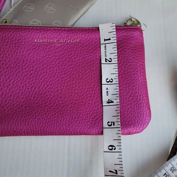 Adrienne Vittadini Pink Wallet Wristlet RFID Protection  Micro USB Charging - Picture 9 of 9